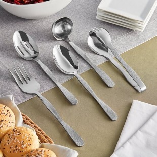 American Metalcraft 5-Piece Hammered Stainless Steel Serving Utensil Set American Metalcraft 5-Piece Hammered Stainless Steel Serving Utensil Set