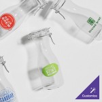 Acopa 17 oz. Customizable Glass Carafe with Resealable Lid - 12/Case Acopa 17 oz. Customizable Glass Carafe with Resealable Lid - 12/Case