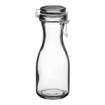 Acopa 17 oz. Customizable Glass Carafe with Resealable Lid - 12/Case Acopa 17 oz. Customizable Glass Carafe with Resealable Lid - 12/Case