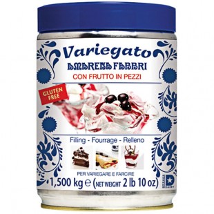 Fabbri 1.5 kg Amarena Cherry Variegate / Marbling - 3/Case Fabbri 1.5 kg Amarena Cherry Variegate / Marbling - 3/Case