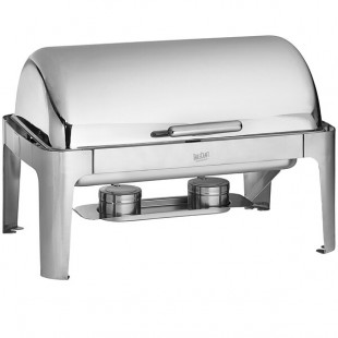 TableCraft 7 Qt. Stainless Steel Roll Top Full Size Chafer CW40167 TableCraft 7 Qt. Stainless Steel Roll Top Full Size Chafer CW40167