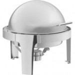 Acopa Supreme 6.5 Qt. Round Gold Accent Roll Top Chafer
