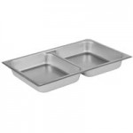 Acopa Supreme 6.5 Qt. Round Gold Accent Roll Top Chafer
