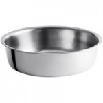 Acopa Supreme 6.5 Qt. Round Gold Accent Roll Top Chafer