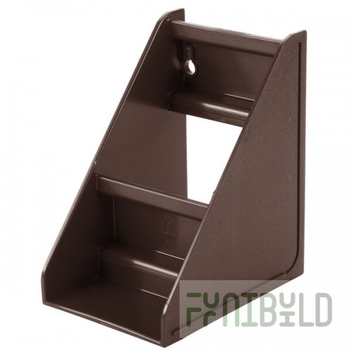 Vollrath 4820 Traex® Brown Self-Serve 2-Tier Condiment Holder Stand with Clips
