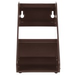 Vollrath 4820 Traex® Brown Self-Serve 2-Tier Condiment Holder Stand with Clips