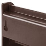 Vollrath 4820 Traex® Brown Self-Serve 2-Tier Condiment Holder Stand with Clips
