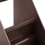 Vollrath 4820 Traex® Brown Self-Serve 2-Tier Condiment Holder Stand with Clips