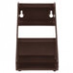 Vollrath 4820 Traex® Brown Self-Serve 2-Tier Condiment Holder Stand with Clips
