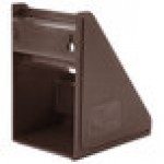 Vollrath 4820 Traex® Brown Self-Serve 2-Tier Condiment Holder Stand with Clips