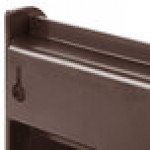 Vollrath 4820 Traex® Brown Self-Serve 2-Tier Condiment Holder Stand with Clips
