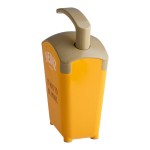 Heinz Keystone 1.5 Gallon Yellow Plastic Countertop Mustard Pump Dispenser