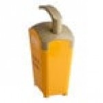Heinz Keystone 1.5 Gallon Yellow Plastic Countertop Mustard Pump Dispenser