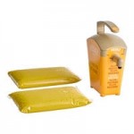 Heinz Keystone 1.5 Gallon Yellow Plastic Countertop Mustard Pump Dispenser