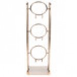Cal-Mil 3715-46 Mid-Century 3-Cylinder Vertical Flatware / Condiment Display with Brass Accents Cal-Mil 3715-46 Mid-Century 3-Cylinder Vertical Flatware / Condiment Display with Brass Accents