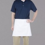 Chef Revival White Poly-Cotton Customizable Waist Apron - 17
