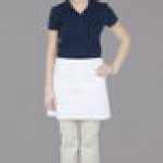 Chef Revival White Poly-Cotton Customizable Waist Apron - 17
