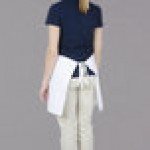 Chef Revival White Poly-Cotton Customizable Waist Apron - 17