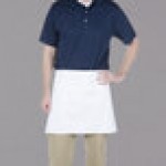 Chef Revival White Poly-Cotton Customizable Waist Apron - 17