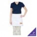 Chef Revival White Poly-Cotton Customizable Waist Apron - 17