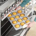 Baker's Lane 12 Cup 7 oz. Glazed Aluminized Steel Jumbo Muffin / Cupcake Pan - 13 Baker's Lane 12 Cup 7 oz. Glazed Aluminized Steel Jumbo Muffin / Cupcake Pan - 13