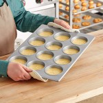 Baker's Lane 12 Cup 7 oz. Glazed Aluminized Steel Jumbo Muffin / Cupcake Pan - 13 Baker's Lane 12 Cup 7 oz. Glazed Aluminized Steel Jumbo Muffin / Cupcake Pan - 13