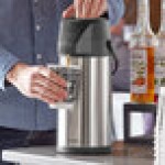 Acopa 2.5 Liter Stainless Steel Lined Decaf Airpot with Push Button Acopa 2.5 Liter Stainless Steel Lined Decaf Airpot with Push Button