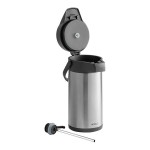 Acopa 2.5 Liter Stainless Steel Lined Decaf Airpot with Push Button Acopa 2.5 Liter Stainless Steel Lined Decaf Airpot with Push Button