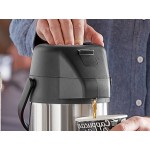 Acopa 2.5 Liter Stainless Steel Lined Decaf Airpot with Push Button Acopa 2.5 Liter Stainless Steel Lined Decaf Airpot with Push Button