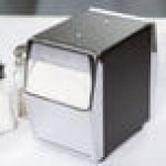 Vollrath 6509-06 Two Sided Tabletop Lowfold Napkin Dispenser - Black