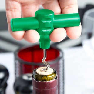 Franmara Medium Green Customizable Plastic Pocket Corkscrew 3008-13