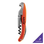 Franmara Lisse Customizable Two-Step Waiter's Corkscrew with Metallic Orange Aluminum Handle 3275-43 Franmara Lisse Customizable Two-Step Waiter's Corkscrew with Metallic Orange Aluminum Handle 3275-43