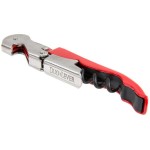 Franmara 5400-20 Duo-Lever Customizable Waiter's Corkscrew with Red Enamel Handle Franmara 5400-20 Duo-Lever Customizable Waiter's Corkscrew with Red Enamel Handle