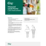 Choice 1 oz. 3-Ball Measured Liquor Pourer with Collar - 12/Pack Choice 1 oz. 3-Ball Measured Liquor Pourer with Collar - 12/Pack