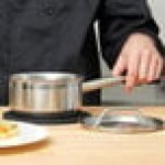 Vollrath 3800 Optio 1 Qt. Stainless Steel Sauce Pan / Butter Warmer with Aluminum-Clad Bottom and Cover
