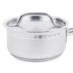 Vollrath 3800 Optio 1 Qt. Stainless Steel Sauce Pan / Butter Warmer with Aluminum-Clad Bottom and Cover