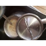 Vollrath 3800 Optio 1 Qt. Stainless Steel Sauce Pan / Butter Warmer with Aluminum-Clad Bottom and Cover