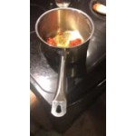 Vollrath 3800 Optio 1 Qt. Stainless Steel Sauce Pan / Butter Warmer with Aluminum-Clad Bottom and Cover