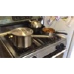 Vollrath 3800 Optio 1 Qt. Stainless Steel Sauce Pan / Butter Warmer with Aluminum-Clad Bottom and Cover