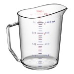 Cambro 100MCCW135 Camwear® 1 Qt. Clear Polycarbonate Measuring Cup