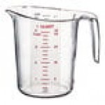 Cambro 100MCCW135 Camwear® 1 Qt. Clear Polycarbonate Measuring Cup
