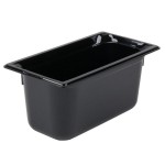 Vollrath 8036420 Super Pan® 1/3 Size Black Polycarbonate Food Pan - 6