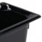 Vollrath 8036420 Super Pan® 1/3 Size Black Polycarbonate Food Pan - 6