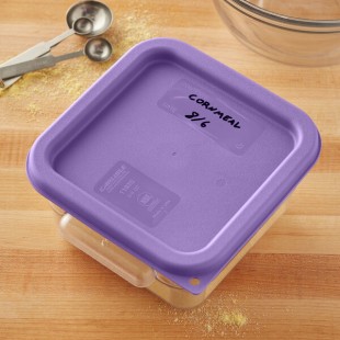 Carlisle Purple Allergen-Free Polypropylene Lid for 2 and 4 Qt. Square Containers Carlisle Purple Allergen-Free Polypropylene Lid for 2 and 4 Qt. Square Containers