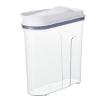 OXO Good Grips 3.4 Qt. Clear Rectangular SAN Plastic Food Storage Container with White POP Lid OXO Good Grips 3.4 Qt. Clear Rectangular SAN Plastic Food Storage Container with White POP Lid