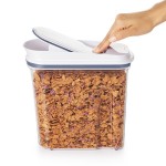 OXO Good Grips 3.4 Qt. Clear Rectangular SAN Plastic Food Storage Container with White POP Lid OXO Good Grips 3.4 Qt. Clear Rectangular SAN Plastic Food Storage Container with White POP Lid