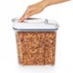 OXO Good Grips 3.4 Qt. Clear Rectangular SAN Plastic Food Storage Container with White POP Lid OXO Good Grips 3.4 Qt. Clear Rectangular SAN Plastic Food Storage Container with White POP Lid