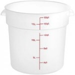 Choice 12, 18, and 22 Qt. Translucent Round Polypropylene Food Storage Container Lid Choice 12, 18, and 22 Qt. Translucent Round Polypropylene Food Storage Container Lid