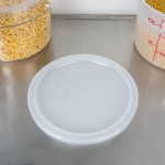 Choice 12, 18, and 22 Qt. Translucent Round Polypropylene Food Storage Container Lid Choice 12, 18, and 22 Qt. Translucent Round Polypropylene Food Storage Container Lid