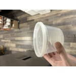 Choice 12, 18, and 22 Qt. Translucent Round Polypropylene Food Storage Container Lid Choice 12, 18, and 22 Qt. Translucent Round Polypropylene Food Storage Container Lid